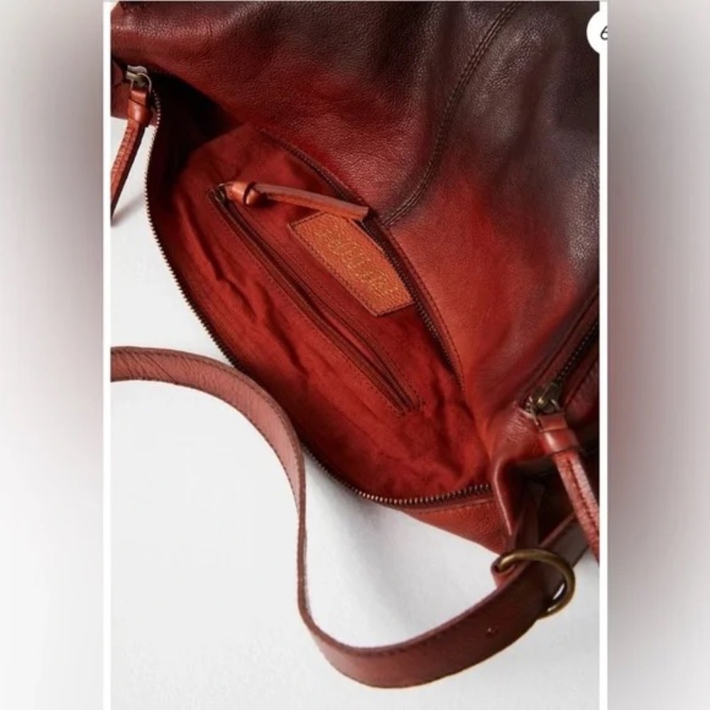 Free People Rumble Leather Sling Bag in Dark Roast - Picture 5 of 10